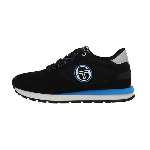 Chaussures Basses Cuir Ou Simili Sergio Tacchini Venezia Blk/wht/brillant Blue Noir