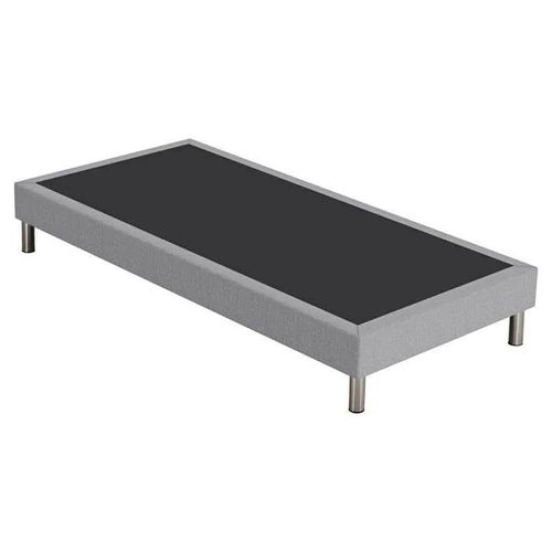Sommier Tapissier + Pieds Sr15 Cobalt 90x200 Lattes Bois Massif - H.15 Cm