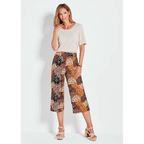Pantacourt À Motif Vera - Brun / À Motifs - Gr. 215 De Goldner Fashion