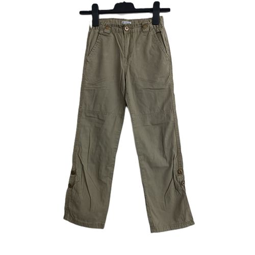Pantalon Vert Kaki. Pantacourt. U Collection. Coton. Taille 10 Ans. 140 Cm