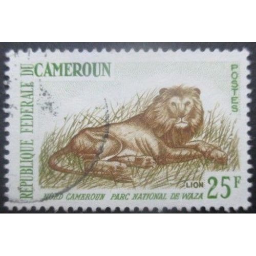 Cameroun N°351a Lion Oblitéré