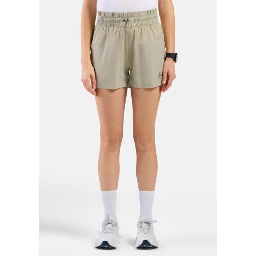 Odlo Short De Running Non Doublé 4 Inch Zeroweight 2.0 Pour Femme, Xs, Beige