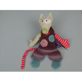 Doudou Loup Vert Violet Les Jolis Pas Beaux Moulin Roty