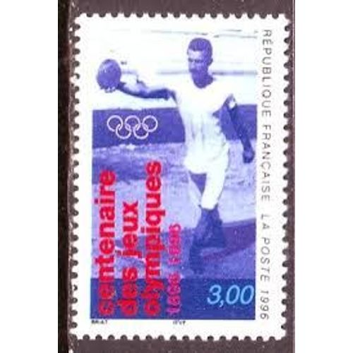 Centenaire Des Jeux Olympiques : Lanceur De Disque Année 1996 N° 3016 Yvert Et Tellier Luxe