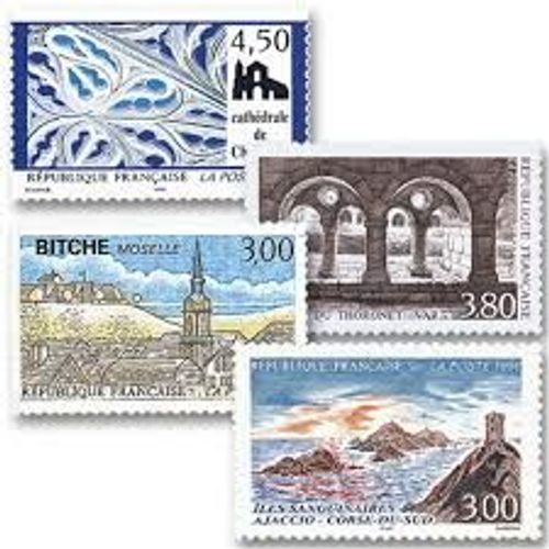 Biche, Iles Sanguinaires, Abbaye Du Thoronet, Chambéry Série Complète Année 1996 N° 3018 3019 3020 3021 Yvert Et Tellier Luxe