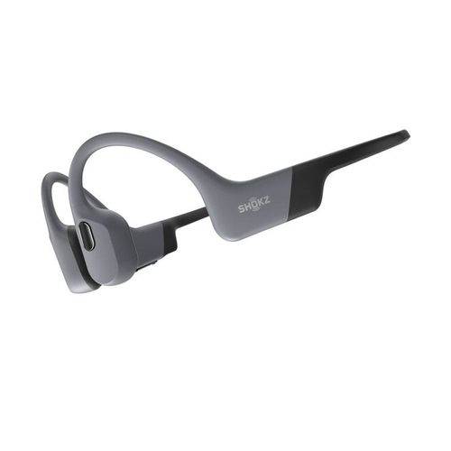CASQUE DE SPORT À CONDUCTION OSSEUSE SANS FIL SHOKZ OPENSWIM PRO AVEC RÉDUCTION ACTIVE DU BRUIT GRIS