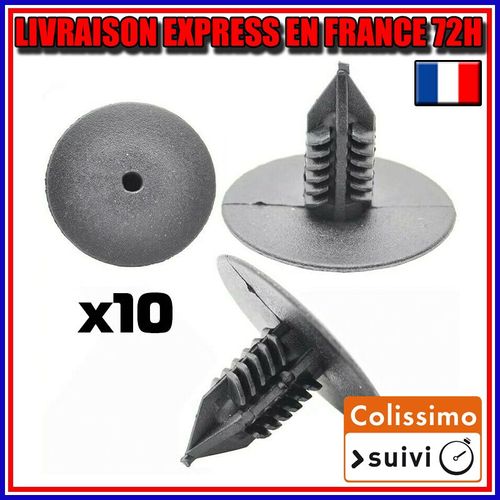 10 Clips Fixation Garniture Renault Pare-Boue Pare-Choc Megane Clio Scénic Mk23