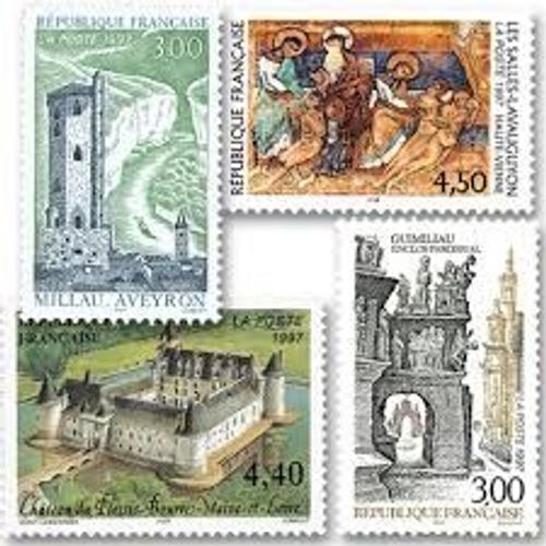 Millau, Guimiliau, Château Du Plessis-Bourré, Les Salles Lavauguyon Série Complèye Année 1997 N° 3079 3080 3081 3082 Yvert Et Tellier Luxe