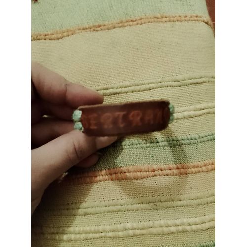 Bracelet En Cuir Marron Côtés Cordage Vert 6/7 Ans Noté Bertrand.