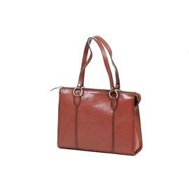 Sac shopping en cuir de Vachette collet K 82132 - Marron