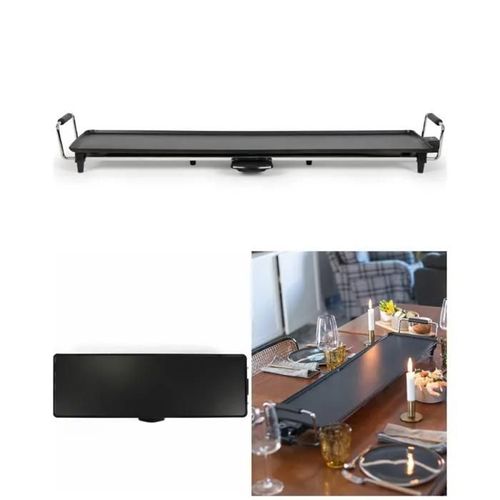 Plancha Grill électrique XXL Design Pro 90cm x 23cm - Anti adhésive - 1800W Plaque de cuisson Teppan Yaki