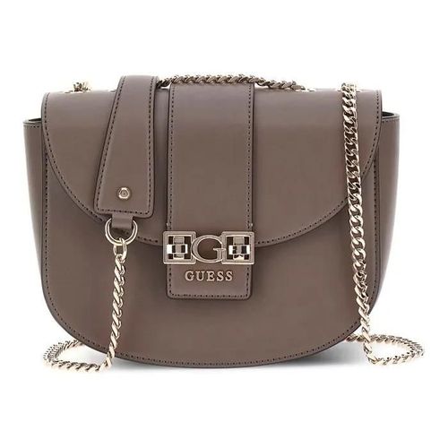 GUESS Sac à épaule bandoulière taupe pour femme - Jane Covertible Xbody Flap Dark Taupe 322753