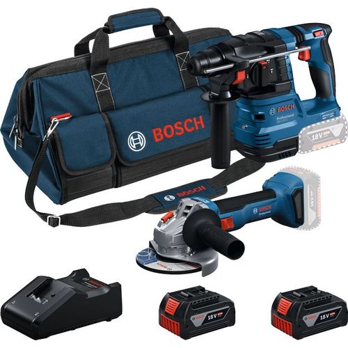 Combi kit 2 outils 18 V GWS + GBH + 2 x 4,0 Ah + GAL Professional - BOSCH - 0615V0003C
