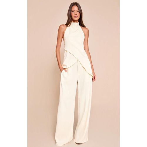 Pantalon De Tailleur Droit Tissé Crème Au Beurre, Crème Au Beurre..