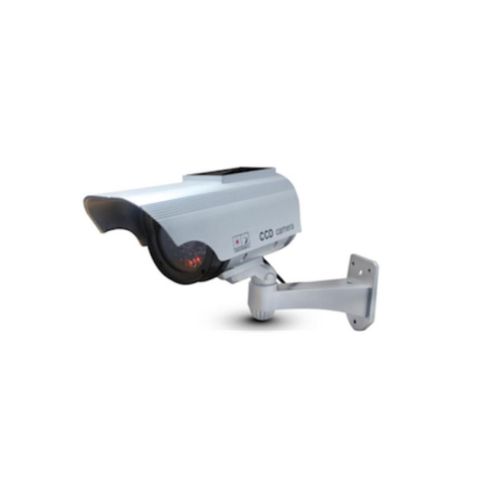 Caméra factice solaire LED bleue - Chacon