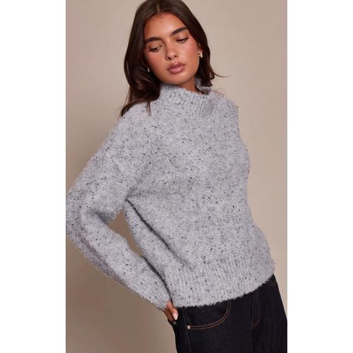 Pull Oversize Gris Chiné, Gris Chiné