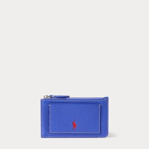Porte-cartes Polo Play zippé en cuir
