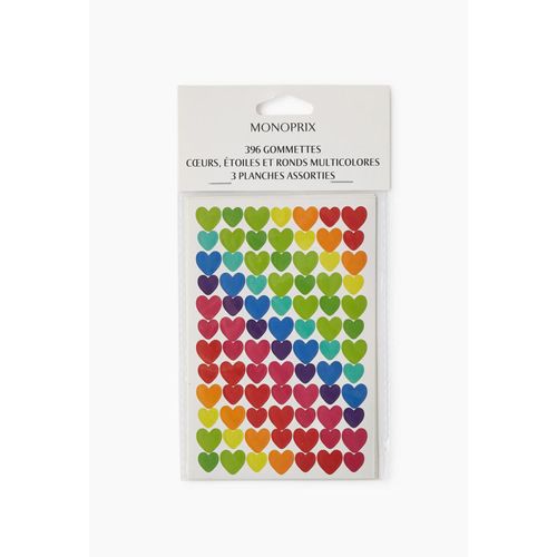 Gommettes Coeurs, Étoiles Et Ronds