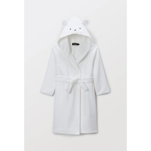 Peignoir Brodé Tête Animal En Coton