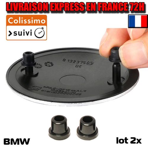 2pcs Badge Tronc Emblème Fixation Oeillets Pour Bmw