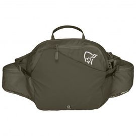 Norrøna - Norrøna 6L Hip Pack - Sac banane taille 6 l, vert olive/brun