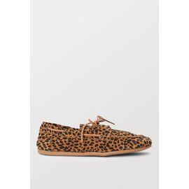 Chaussures Bateau À Lacets En Cuir