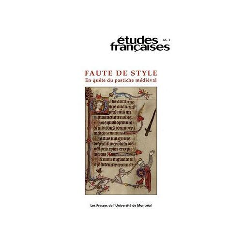 Études Françaises. Volume 46, Numéro 3, 2010