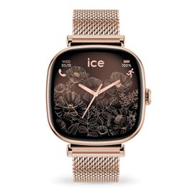 Montre Femme Connectée Ice Smart Sq 2.0 Rose Gold 1. Maille Milanaise 1.7 - 37mm