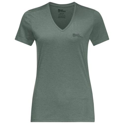 Jack Wolfskin - Women's Crosstrail Tomen - T-Shirt Technique Taille Xs, Vert Olive