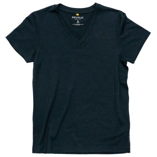Devold - Women's Premium V-Neck - Haut En Mérinos Taille S, Bleu