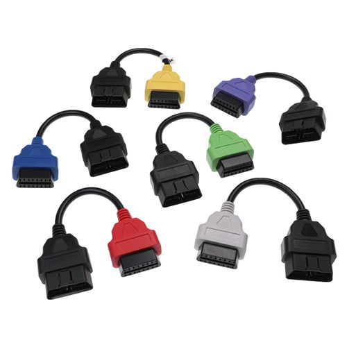 Vhbw Câbles De Rallonge En Lot De 6 Pc. 16 Pin Femelle Vers 16 Pin Mâle Compatible Avec Fiat Automobiles - 9,5 Cm