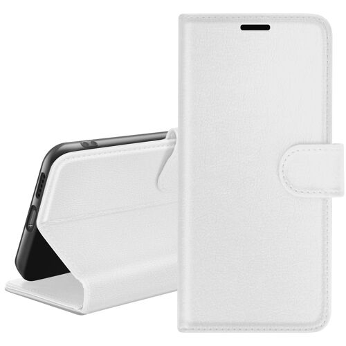 Étui Portefeuille pour Huawei P Smart 2021 Support et Languette Zanaé Blanc
