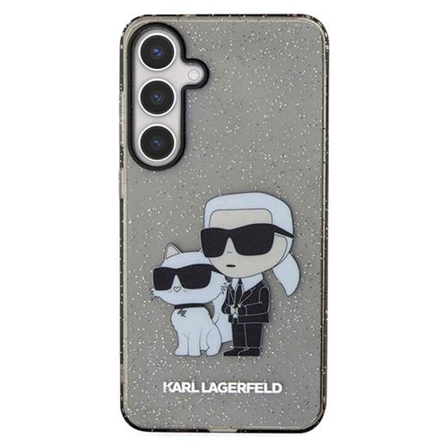 Coque Pour Galaxy S24 Plus Motif Karl And Choupette Pailletée Karl Lagerfeld Noir