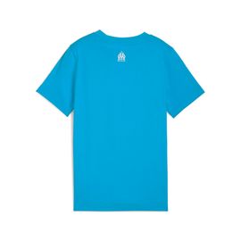 Puma T-Shirt Ftblculture Olympique De Marseille Enfant Et Adolescent, Vêtements, Azure/Blanc, 15-16y