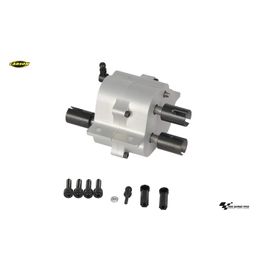 Carson 500907266 500907266-1 Boîtier De Distribution 2 Vitesses En Aluminium Sperr, Impression Rc, Pièces De Rechange, Accessoires De Tuning, Modélisme, Échelle 1:14, Argent-Carson