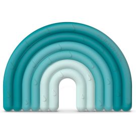 Anneau De Dentition En Silicone,Pour Bébés +0 Mois. Anneau De Dentition Souple Et Léger. Arc-En-Ciel,Bleu
