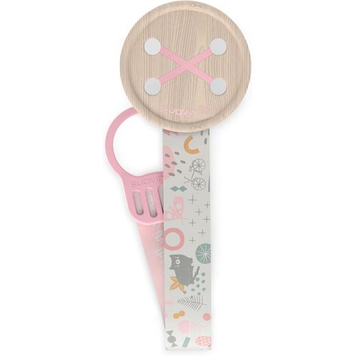Kalanka-, Attache Sucettes Avec Ruban. Chaîne De Sucette Avec Ruban Textile, Avec Un Design Double Face. Attache Tetine Pour Bébés Et Nouveau-Nés, +0 Mois. Walk Nude