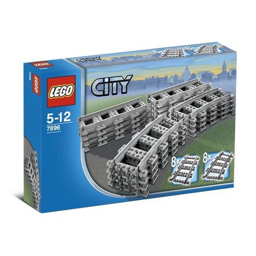 Lego City RC Train 7896 Rails droits et courbes