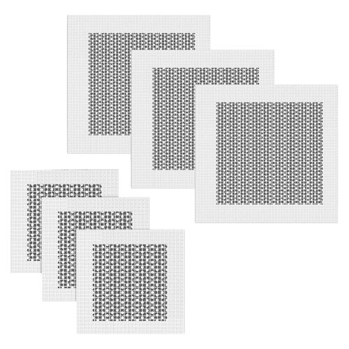 6 Pièces Maille De Fibre Sur Plaque Galvanisée,Patch De Réparation De Mur En Aluminium Patchs,Auto-Adhésif Réparation De Cloison Patchs,Réparation De Cloison Sèche Patchs,2/4 Pouces