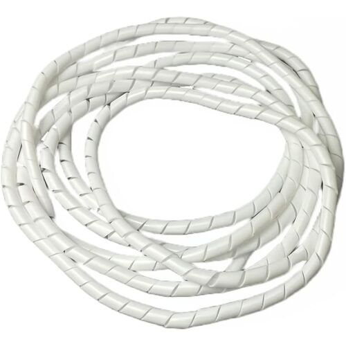 6mm Spiral Cable Sheath White (2m)