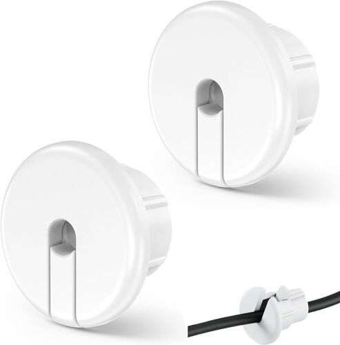 2 Pack White Wall Mounted Cable Tidy Cable Tidy Combs for Ethernet Cable 1"" Wall Hole for Starlink Dishy,Cable Tidy