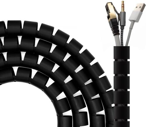 25mm Spiral Cable Organizer-2m-Black Color