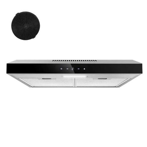 Hotte Aspirante - Inox - 60 cm - 3 Vitesses - Éclairage LED - Recyclage