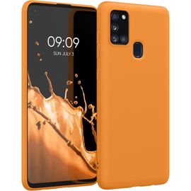 Housse Compatible Avec Samsung Galaxy A21s Coque - Housse De Téléphone Protection Souple En Silicone - Orange Fruitée