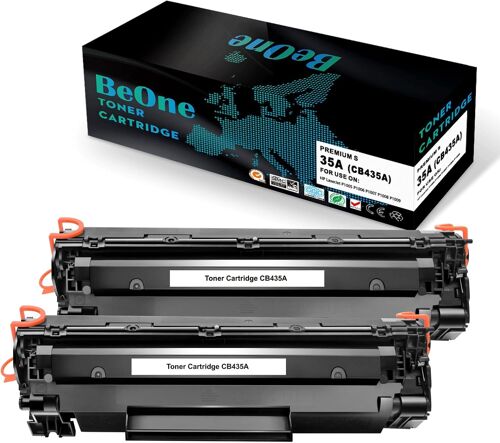 2X 35A Cb435A Cartouches De Toner Remplacement Compatible Pour Hp Laserjet P1005 P1006 P1007 P1008 P1009 Imprimante (2 Noir)[ENC943254]