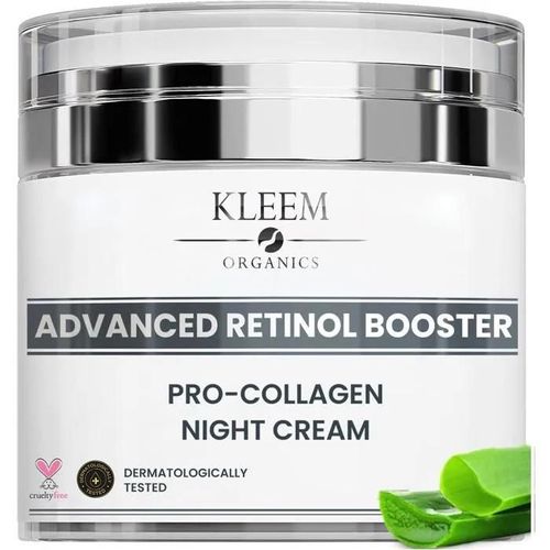 Creme Hydratante Visage Nuit Bio Avec Rétinol El Acide Hyaluronique | Creme Anti Rides Femme 50ml 