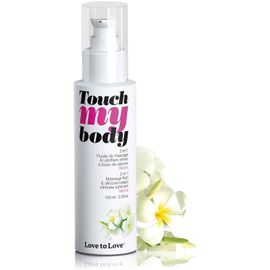 Huile De Massage & Lubrifiant Intime ''touch My Body''-Texture Sensuelle Et Hydratante-Compatible Sextoys & Préservatifs-Made In France-Parfumée Au Monoï-100ml