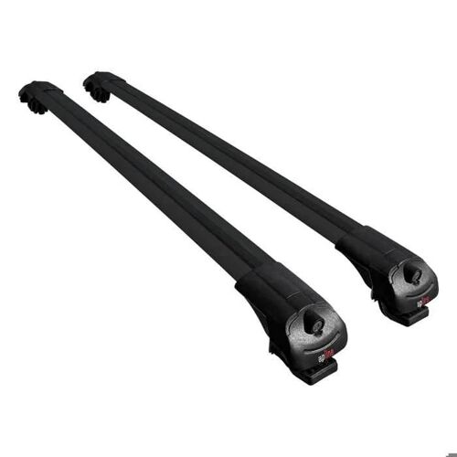Compatible Avec Mitsubishi Outlander 2003-2006 Ace-1 Barres De Toit Railing Porte-Bagages De Voiture Noir Alu 2 Barres