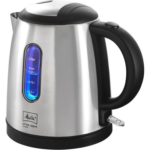 SUBZONAL-Bouilloire - MELITTA - Prime Aqua mini Top, acier inoxydable, 1 l, 2 200 W, fenêtre de visualisation du niveau d'eau, 1018-03
