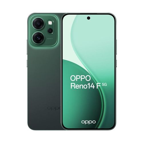 SMARTPHONE OPPO RENO 14 F 6,57 5G DOUBLE NANO SIM 256 GO VERT ÉMERAUDE